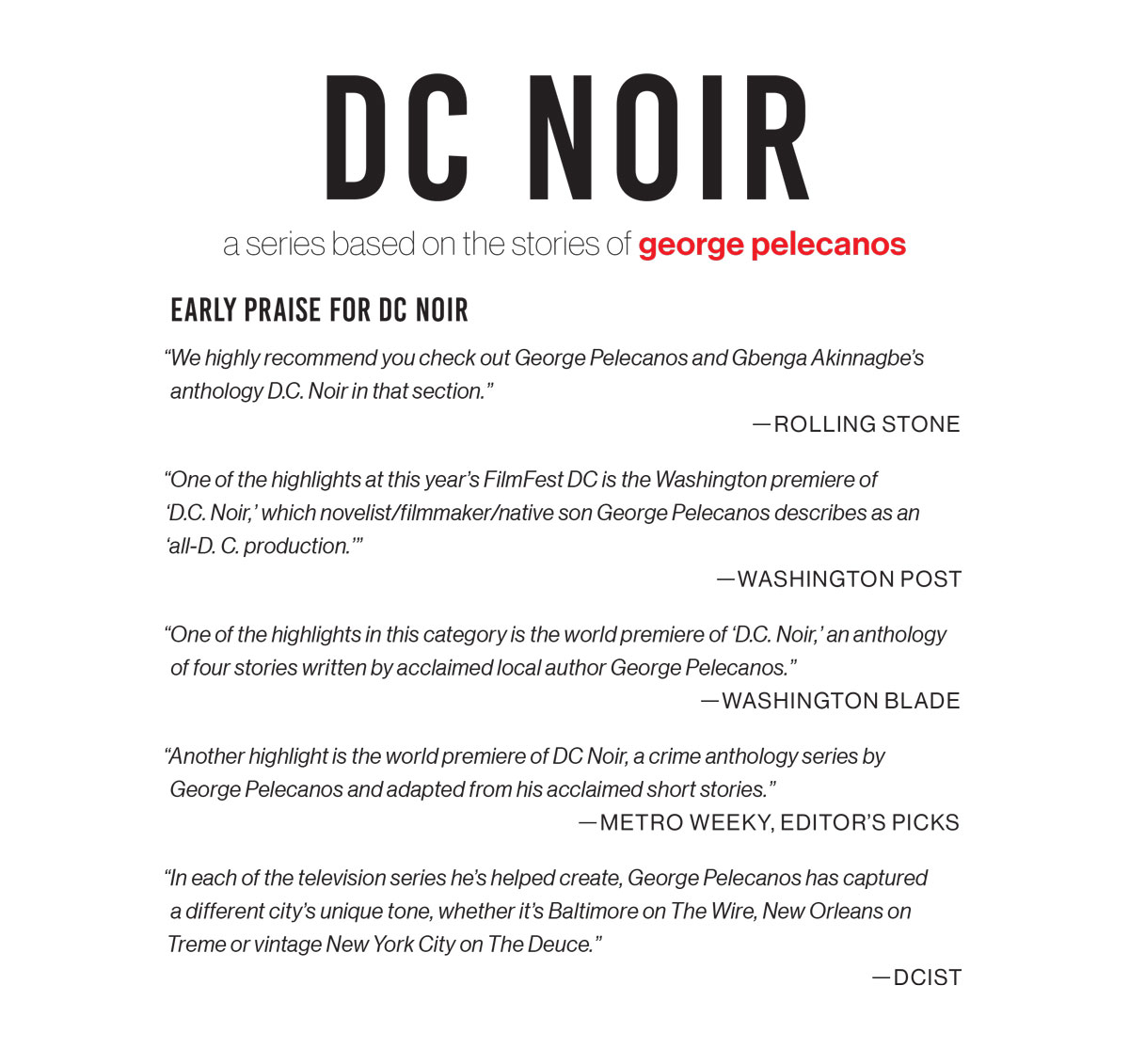 DC Noir Press Release
